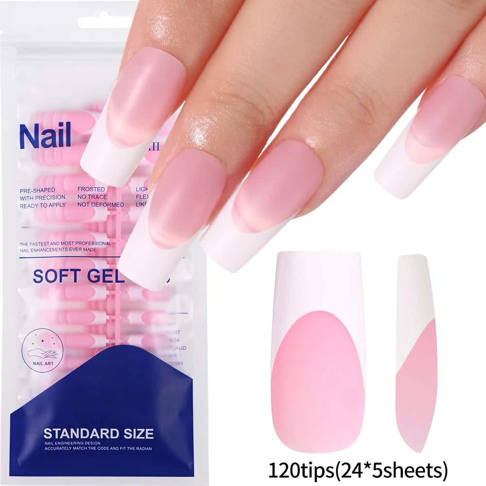 KitDelicate 100Pcs Light Pink Press on Nails