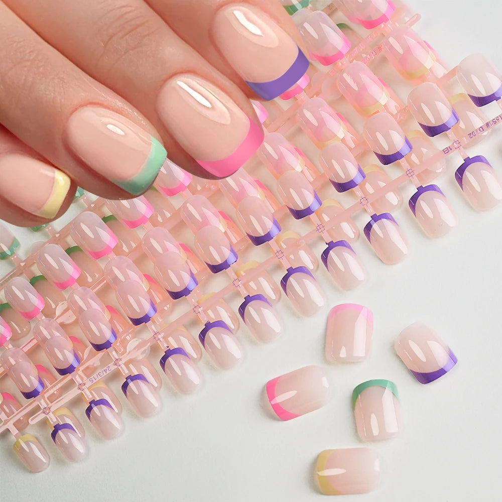 KitDelicate 100Pcs Light Pink Press on Nails