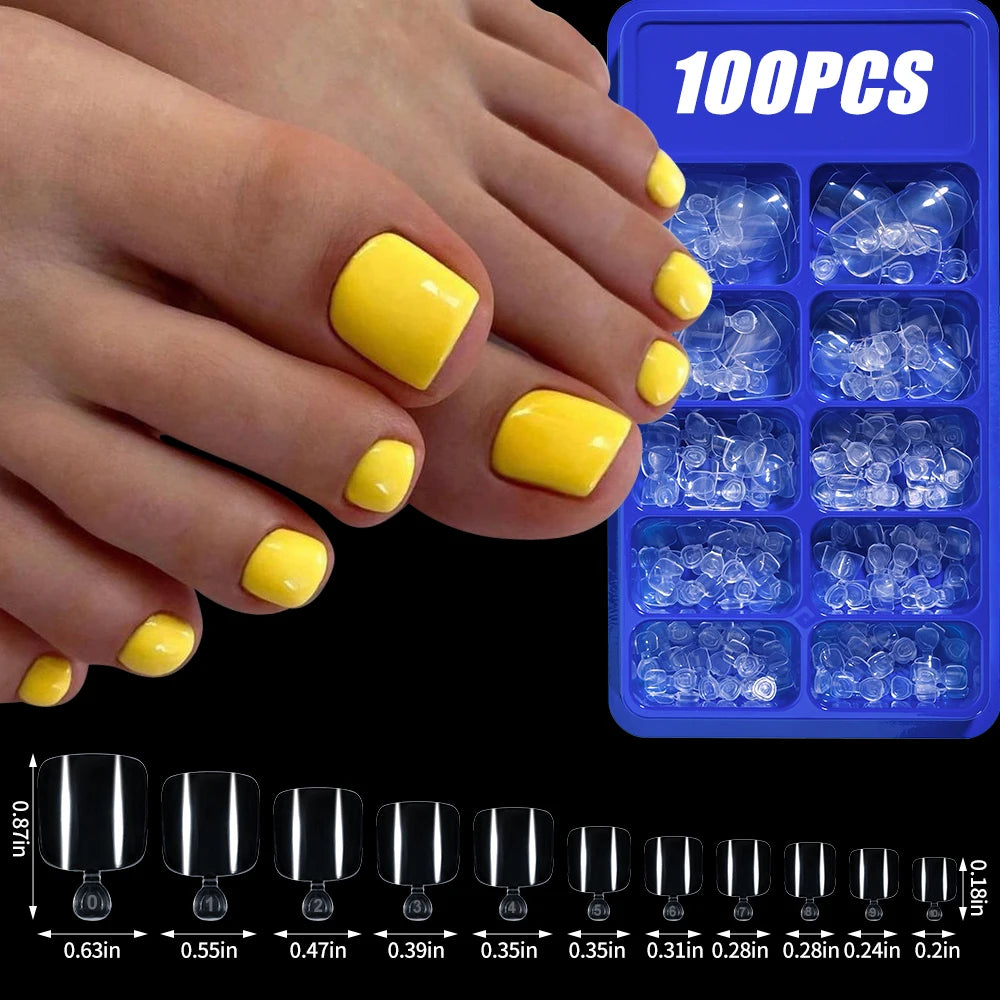 KitDelicate 100Pcs Light Pink Press on Nails