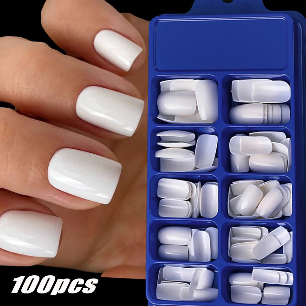 KitDelicate 100Pcs Light Pink Press on Nails
