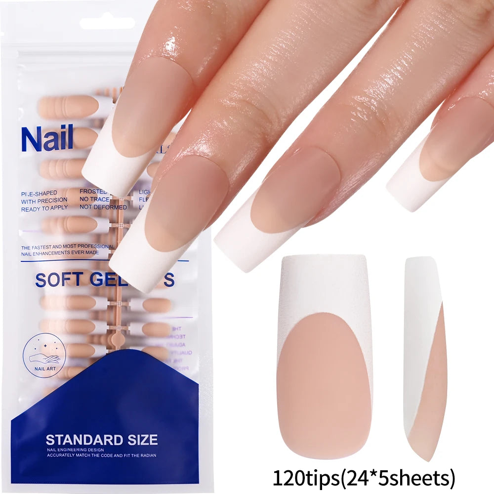 KitDelicate 100Pcs Light Pink Press on Nails