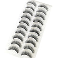 Pestañas Postizas 3D de Visón Natural Largo - 10 Pares en 41 Estilos