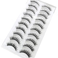 Pestañas Postizas 3D de Visón Natural Largo - 10 Pares en 41 Estilos