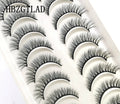 Pestañas Postizas 3D de Visón Natural Largo - 10 Pares en 41 Estilos