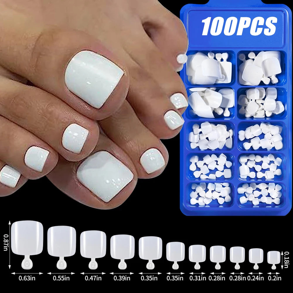 KitDelicate 100Pcs Light Pink Press on Nails