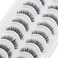 Pestañas Postizas 3D de Visón Natural Largo - 10 Pares en 41 Estilos