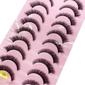 Pestañas Postizas 3D de Visón Natural Largo - 10 Pares en 41 Estilos