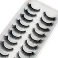 Pestañas Postizas 3D de Visón Natural Largo - 10 Pares en 41 Estilos