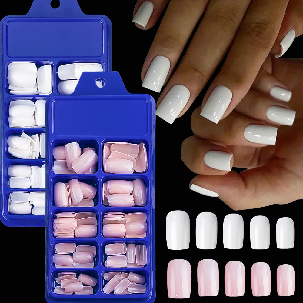 KitDelicate 100Pcs Light Pink Press on Nails