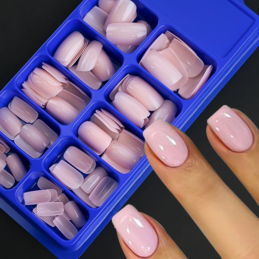 KitDelicate 100Pcs Light Pink Press on Nails