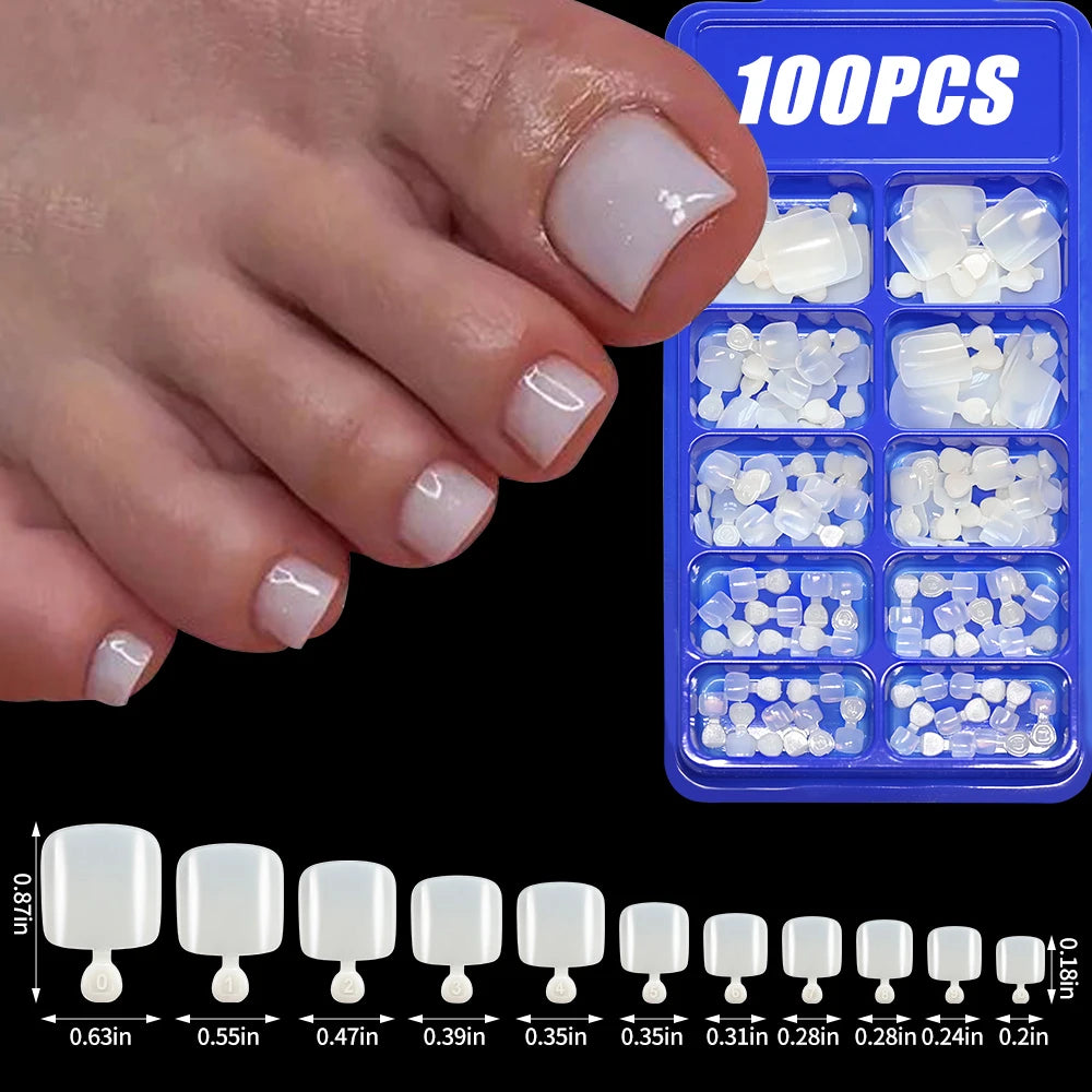 KitDelicate 100Pcs Light Pink Press on Nails