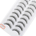 Pestañas Postizas 3D de Visón Natural Largo - 10 Pares en 41 Estilos