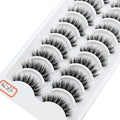 Pestañas Postizas 3D de Visón Natural Largo - 10 Pares en 41 Estilos