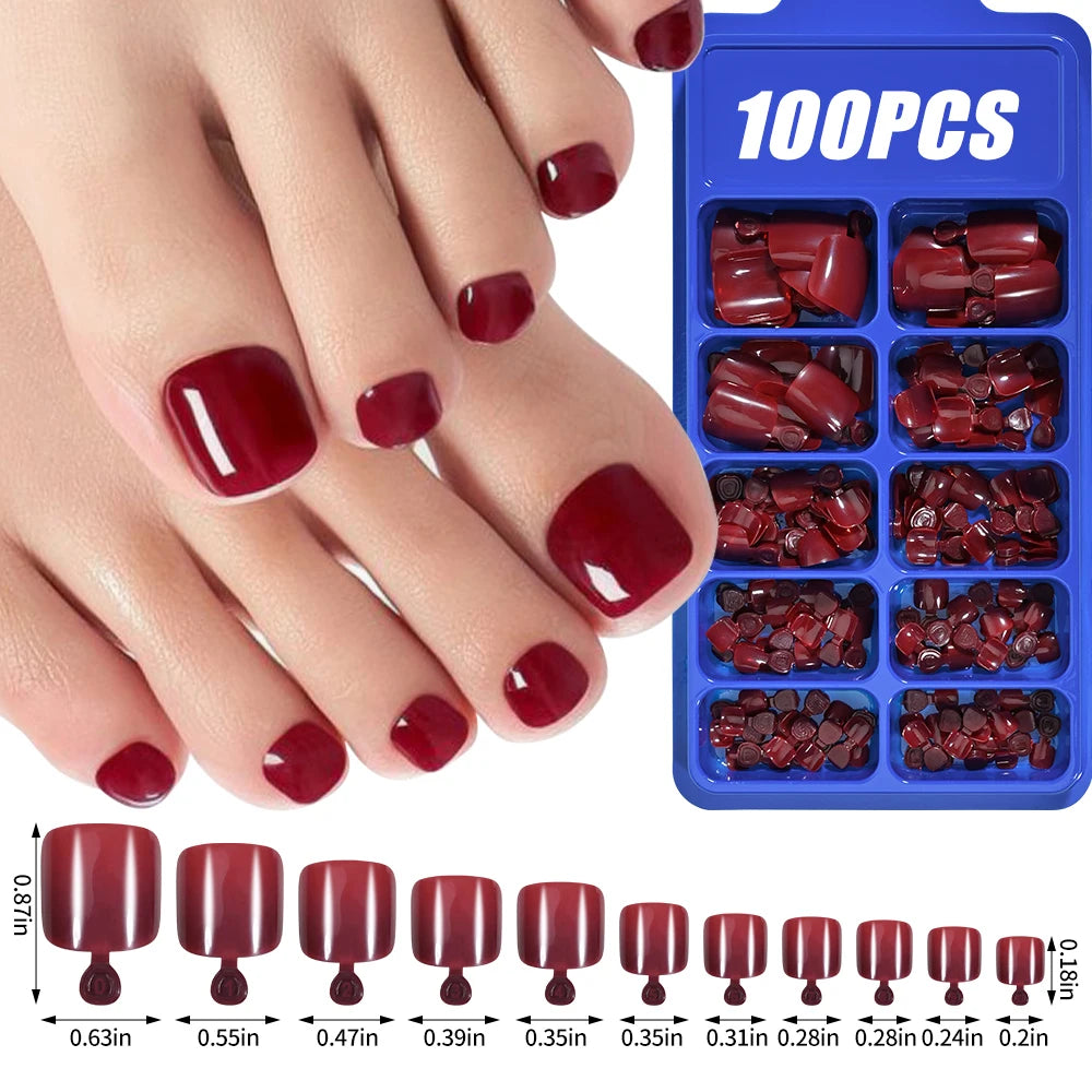 KitDelicate 100Pcs Light Pink Press on Nails