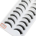 Pestañas Postizas 3D de Visón Natural Largo - 10 Pares en 41 Estilos
