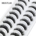 Pestañas Postizas 3D de Visón Natural Largo - 10 Pares en 41 Estilos
