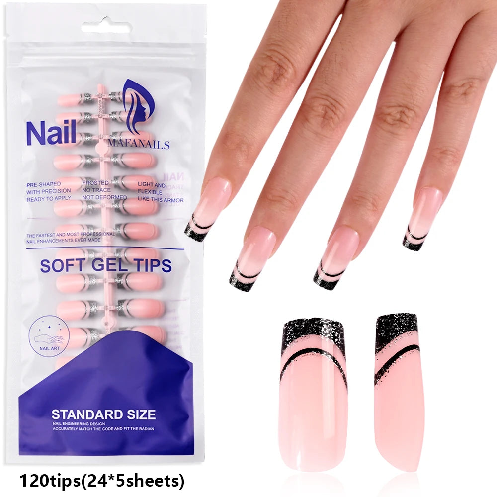 KitDelicate 100Pcs Light Pink Press on Nails