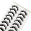 Pestañas Postizas 3D de Visón Natural Largo - 10 Pares en 41 Estilos