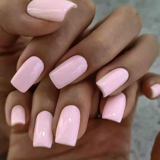 KitDelicate 100Pcs Light Pink Press on Nails